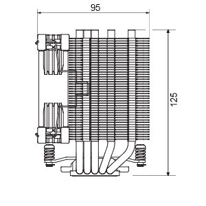 Noctua CPU Cooling-NH-U9S chromax.black